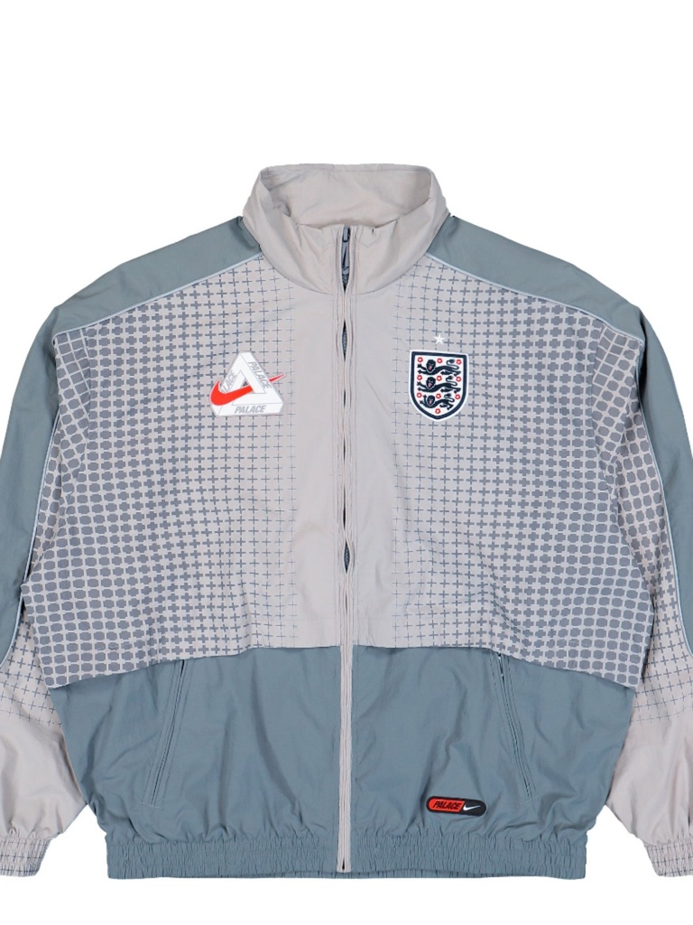 Palace Nike England Solo Swoosh Track Jacket Pewter Grey Size L Mens IM3201-052